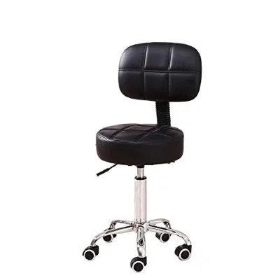 Good Quality Hairdresser Equipment Salon Stool Rolling Chair With Back and Wheels Portable Cheap Massage Stool