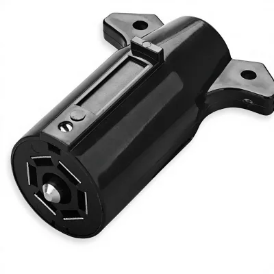 OEM 7 Way Round RV-Style Trailer Light Wiring Harness Connector,7 Pin Trailer Wiring Tow Plug for Trailer RV,Sample Available
