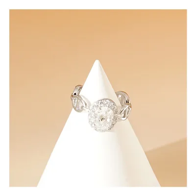 Free Design S925 Sterling Silver Ring Day Chain Design Plus 8A Super Grade Zircon Ring