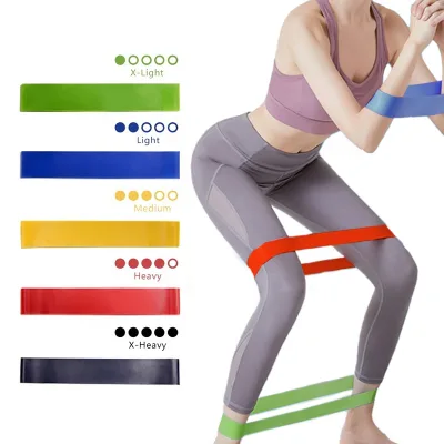 Latex Mini Loop Bands High Elastic Comfortable Set for Home Gym Sports Exercises HIPERLION