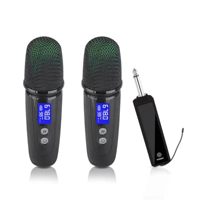 CQA Q1 Mini Kids Singing Microphones,Wireless Karaoke Microphones UHF Wireless Karaoke Microphone for Singing