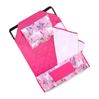 New Design Children's Soft Nap Mat Roll up Design 140x60cm European & American Style Lightweight Kids Bedding Set