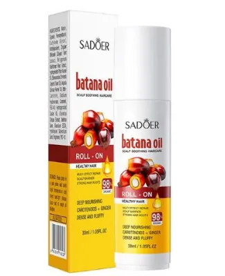 Customizable Organic Batana Scalp Soothing Fragrance-Free Hair Care Essential Oil Roller Ball Nourishing Moisturizing Hair-Loss