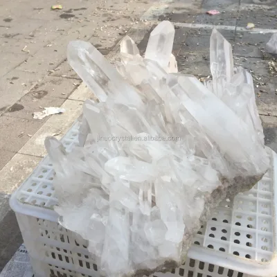 Bulk Wholesale Healing Natural Rock Quartz White Large Clear Crystal  Cluster for Decoration