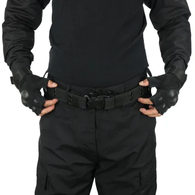Tactical Rigger Belt Heavy Duty Nylon Web Utility Work Belt 6 Size with Quick-Release Plastic Buckle for Outdoor Hiking Training