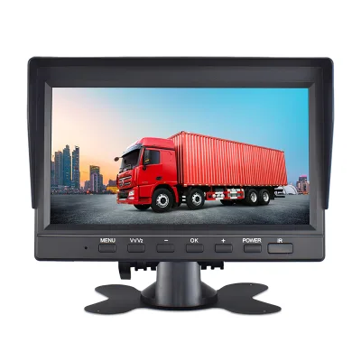 OEM/ODM 7-Inch High Definition AV RCA Interface CVBS LCD TFT Screen DC 8-35V Reverse Image Display Car Monitor Truck Bus Desktop