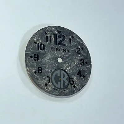 Manufacture Custom Logo Aventurine Blank Indexes Nh35 Full Luminous Carbon Fiber Watch Dial