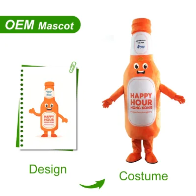 Custom Adult Bottle Drink Mascot Costume for Business Promotion Events and Advertising Parades