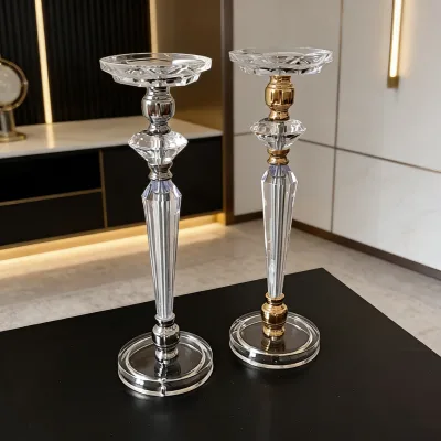 Wedding Center Supplies Acrylic Table Flower Stand Party Crystal Candlestick Ornaments Desktop Stand Decoration
