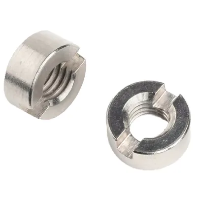 Steel Slotted M2 Nut Black Oxide Finish Class 4 Grade Shaft-End Bearing Locking Machine Tool Spindles Anti-Loosening Nuts for