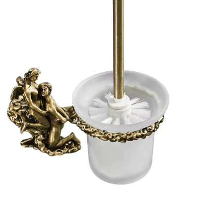 Bathroom Accessories Romantic Series Luxury Bronze Wall Mounted Toilet Brush Holder Towel Ring Paper Holder Double Towel Bar
