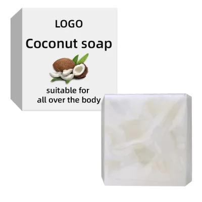 Custom Logo Skin Lightening Soap Facial Exfoliating Scrub Lightening Bath Soap Coconut Wholesale