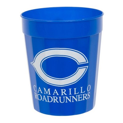 Custom 16 Oz Fluted Stadium Cup Recyclable Plastic Cups