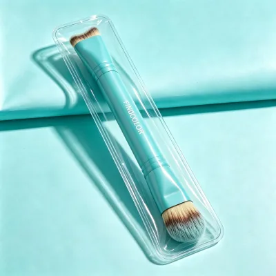 Double-ended makeup brush foundation brush  blush brush makeup brush set beauty tools Wood Handle for women customizable