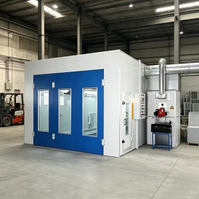 China Factory Best-Selling Diesel Heating  CE Truck Bus Paint Spray Booth for Auto Body Repair Workshop