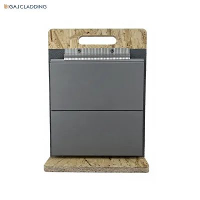 Custom Design Decor Rainscreens Fiber Cement Boards Ceramic Texture Modern Homes Exterior Cladding Fireproof Water Resistant