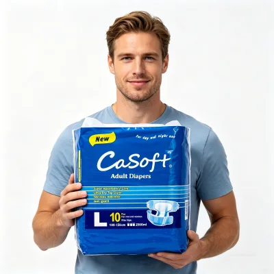 Wholesale Ultra Dry CaSoft Adult Diapers Hip 100-150cm Wetness Indicator Disposable Incontinence Products Adult Diapers