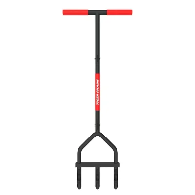 Tiger Shark Lawn Aerator Lawn Coring Aerator Soil Grass Dethatching and Soil Aerating Tool