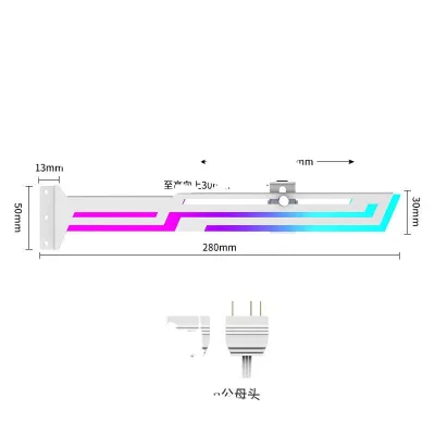 GPU Holder Bracket Support Graphics Card GPU Holder Gpu Bracket Support SYNC Motherboard ARGB LED Aluminum