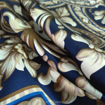 100% Pure Silk Satin Fabric Printed Satin Silk Fabric