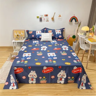 100% Cotton Wholesale Printed Double Bed Sheet Set Cotton Turkish Cotton Single Bed Sheets