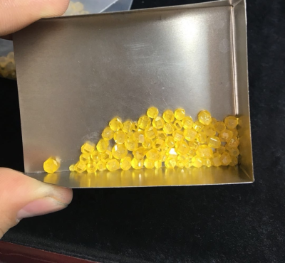 Light Yellow Color HPHT Rough Diamond, Fancy Yellow Rough Diamond Stone, Uncut Lab Grown Diamond