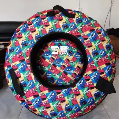 Customized Inflatable Snow Ski Circle Popular Design Snow Sled Tube for Adults and Children