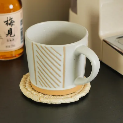Japanese Style Simple Ins Coaster Non-Slip Heat-Insulated Woven Household Placemat Pure Handmade Bamboo Bowl Mat Anti-Scalding