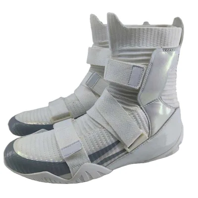 Custom Logo Boxing Shoes for Gyms and Teams Durable Lightweight Design with Superior Traction on Canvas Floors