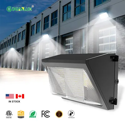 High Quality Stock in US Canada Dimmable 120W LED Wall Pack Light IP65 Waterproof Outdoor Wall Pack for External Building