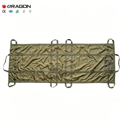 Dragon Professional Factory Custom Waterproof Ripstop Nylon Emergency Transfer Sheet Portable Soft Stretcher for Field Rescue
