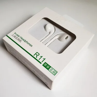 Original 3.5mm Gaming Headphone for OP R11 Handsfree in Ear Noise Cancelling Music Wired Earphones With Mic for Mobile Phone