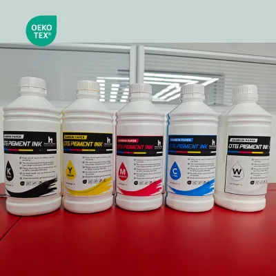 1000ml Cmyk White Dtf Dtg Textile Pigment Ink for Dtg Printer