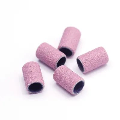 Discount During Exhibition Nail Sanding Bands Red 180 Grit Custom Logo Box 100pcs Mandrel Pink High Quality Nail Sanding Band
