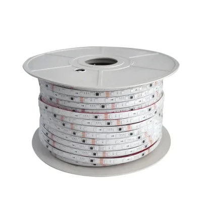 Factory IP67 Silicone Cover Ws2811 Running Color Adjustable Diming Bright Party Building Theme Park Decoration Strip LED Light