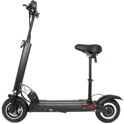 10 Inch Electric Scooter 36V 350W with Removable Lithium Battery and Seat Full Suspension for Adults