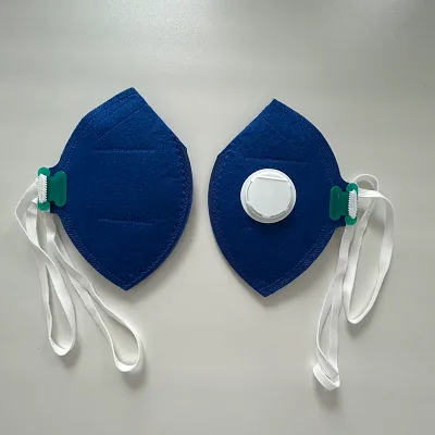 Kang Rui 9100v Disposable FFP3 Half Face Respirator Exhalation Valve Foldable Design Non-Woven Fabric Melt-Blown + Activated
