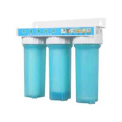 Three-Stage Drum Water Prefilter 500l/h Reverse Osmosis System Manual Power Source Outdoor Household Use