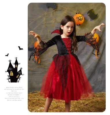 Halloween Cosplay Costumes Princess Costume of Darkness Girl Devil Vampires Dress