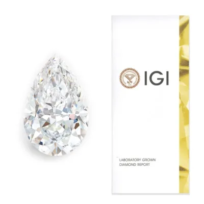 Wholesale IGI Certified 15ct Pear Cut Lab Grown Diamond VVS2 VS1 Clarity Excellent Cut for Jewelry Making