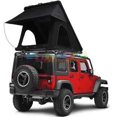 Waterproof Rooftop Tent 4-Person Clamshell Zelte Camping Outdoor Hard Shell Car Roof Top Tent With Oxford Fabric Car Camping