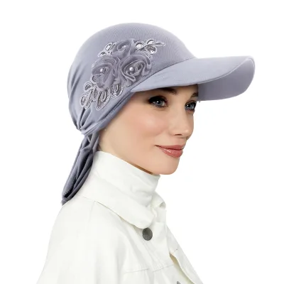 Wholesale Beauty Design Muslim Women Headscarf With Accessories Solid Colors Hijab Headwraps