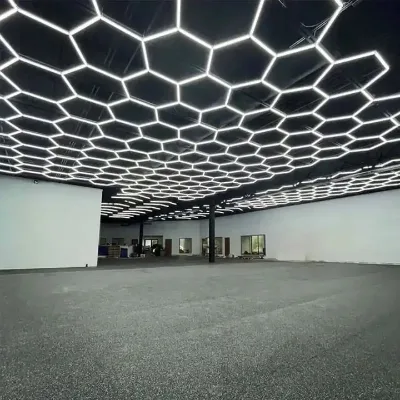 Customised Styling Super Bright Honeycomb LED Ceiling Light Workshop Garage Barber Shop Gym Supermarket Show Room Decorative