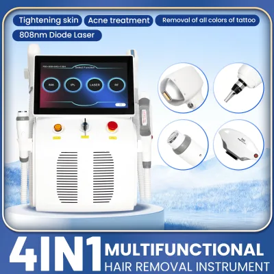 4in1 Professional Hair Removal Machine 755nm 808nm 940nm 1064nm Diode Multi Wavelength Equipment for Professional Salon
