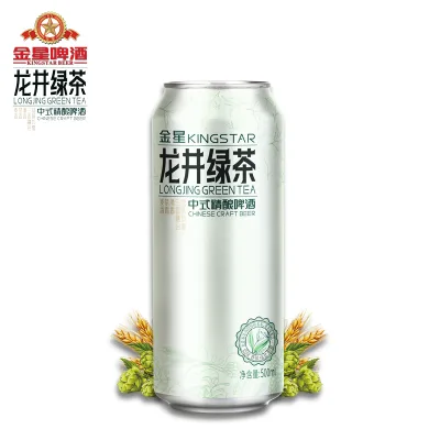 Factory Direct KINGSTAR Loongjin Green Tea Chinese Craft Beer Low Alcohol Fruit Style Ale Beverage Drinks 1L Bottle