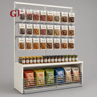 Durable Metal Supermarket Shelf Modern Display Stand SkinCare Shop Metal Shelf Daily Necessities Retail Commercial Shop Fitting