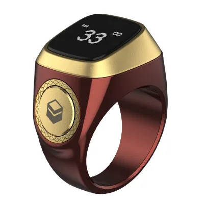 2023 Smart Muslim Islamic Electronic Plastic IP68 Waterproof Zikir Counter Digital Azan Alarm Clock Tasbeeh Tasbih Ring