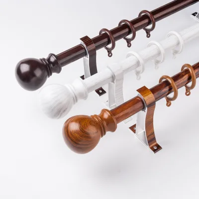 Curtain Rod Set Aluminum Decorative Curtain Tube Aluminum Curtain Bracket for Living Room