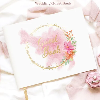 Custom Unique Personalised Wedding Guest Book, Hand Made Guestbook, HOME Hardcover Gift Wedding Photo Album Guest Book Scrapbook