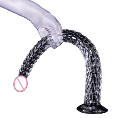 Super Long Snake Anal Trainer Dildo with Suction Cup Comfortable Anal Sex Toys for Training and Pleasure